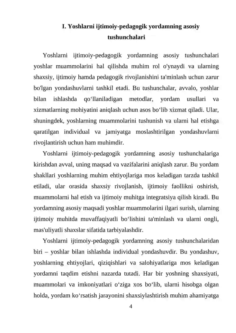 Yoshlarni ijtimoiy-pedagogik yordamning asosiy tushunchalari 4