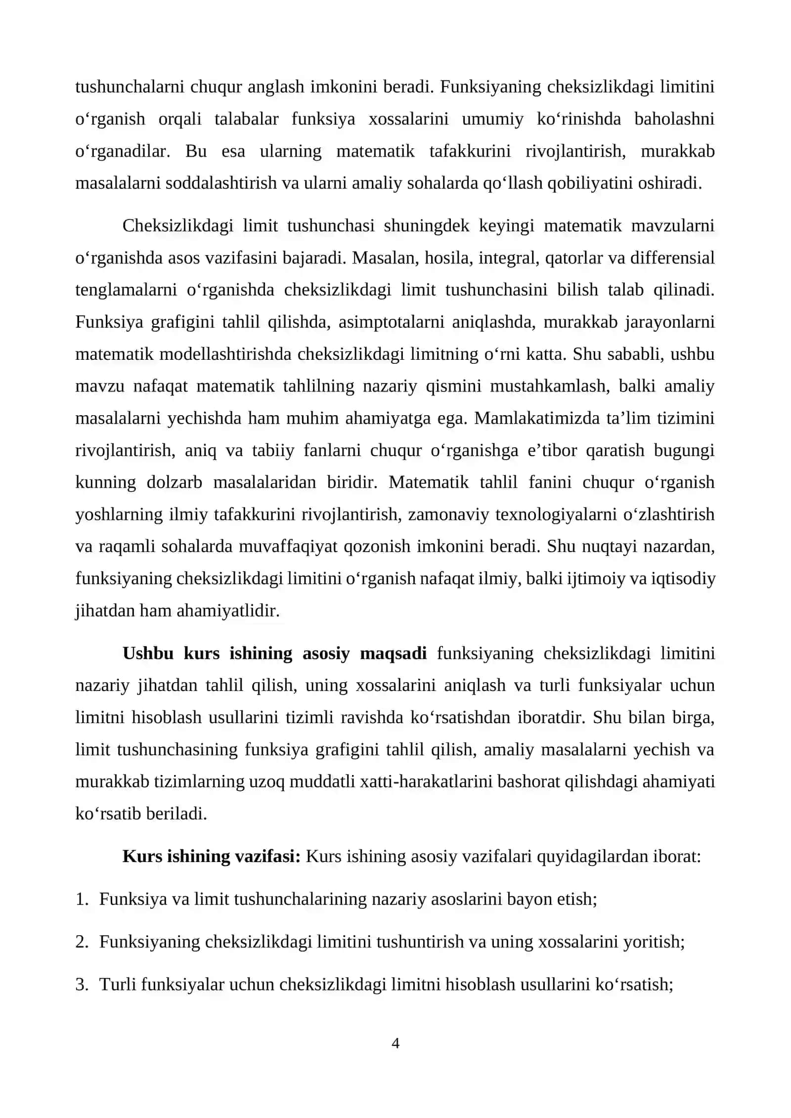Funksiya limit tushunchasi 4