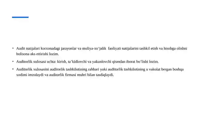 Auditorlik xulosasi 4