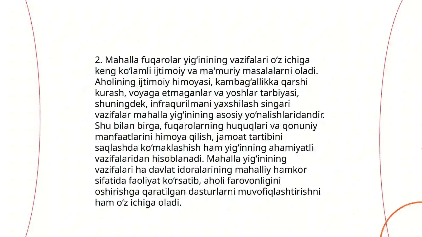 Mahalla boshqaruvining huquqiy asoslari 4