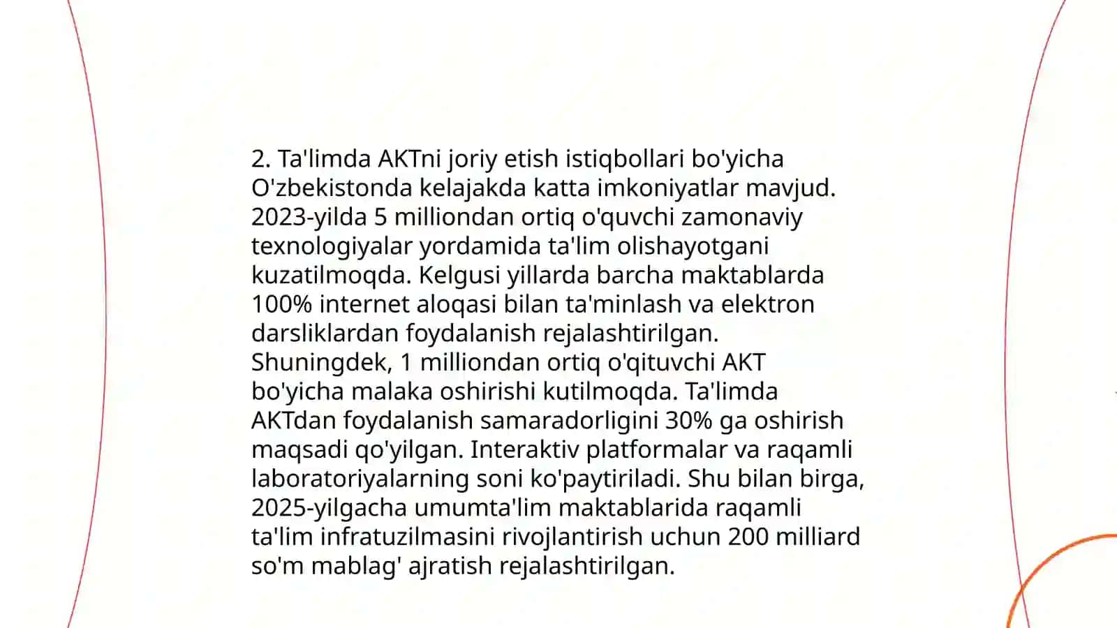 AKTning ijtimoiy sohada rivojlanish istiqbollari va asosiy vazifalari 4