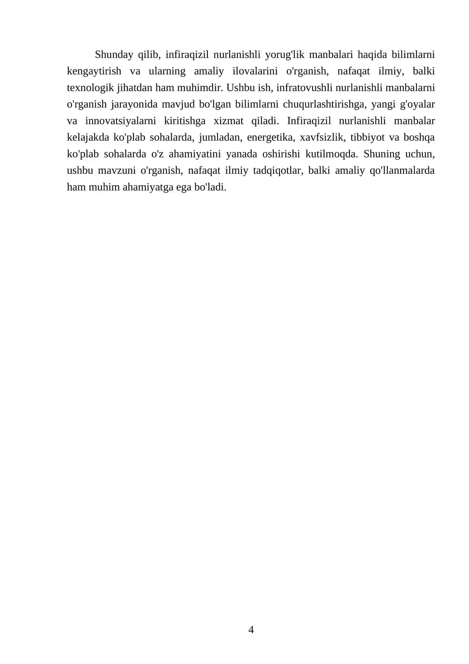 Infiraqizil nurlanishli yorug'lik manbalari 4
