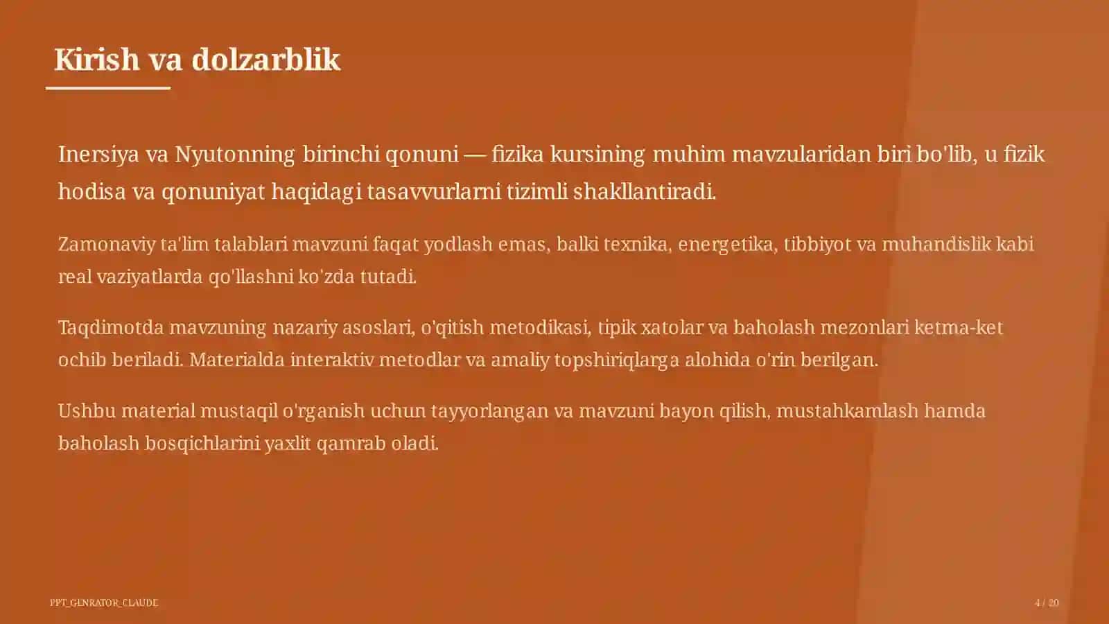 Inersiya va Nyutonning birinchi qonuni (7-sinf) 4