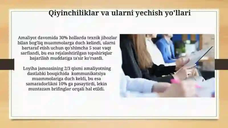 Amaliyotga oid hisobot 4