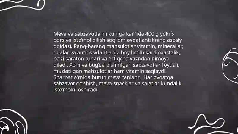 Sog‘lom turmush tarzi 4