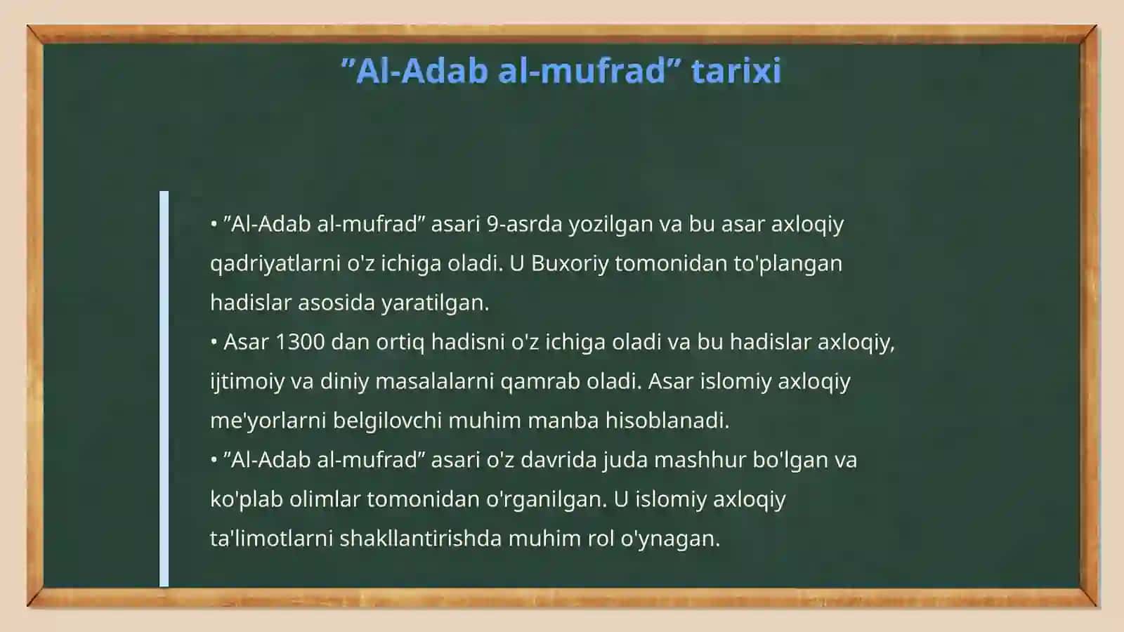 Imom Buxoriyning ʼʼAl-Adab al-mufradʼʼ 4