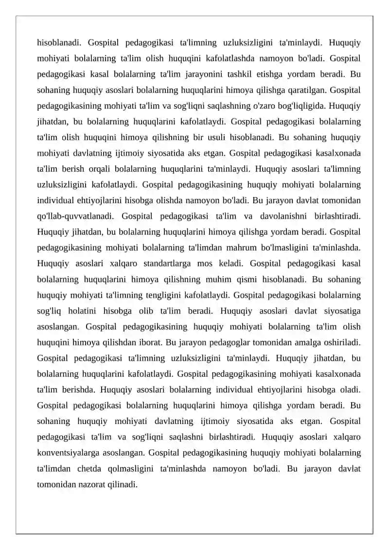 Gospital pedagogikaning huquqiy va metodologik asoslari 4