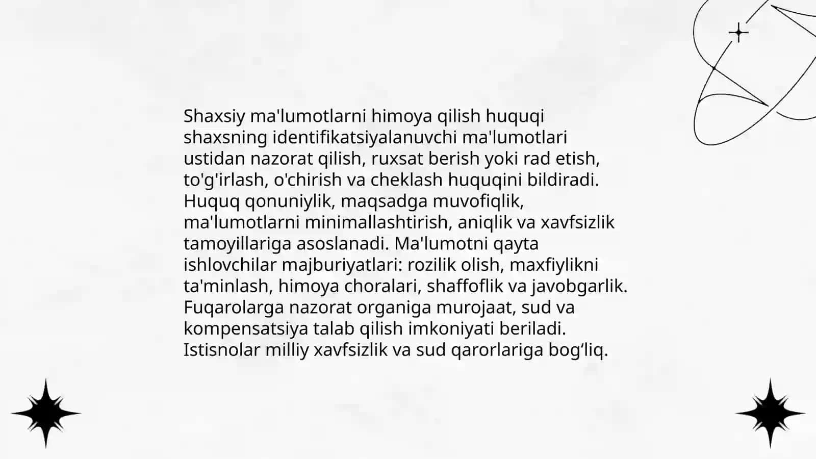 Shaxsiy huquq va erkinliklar 4
