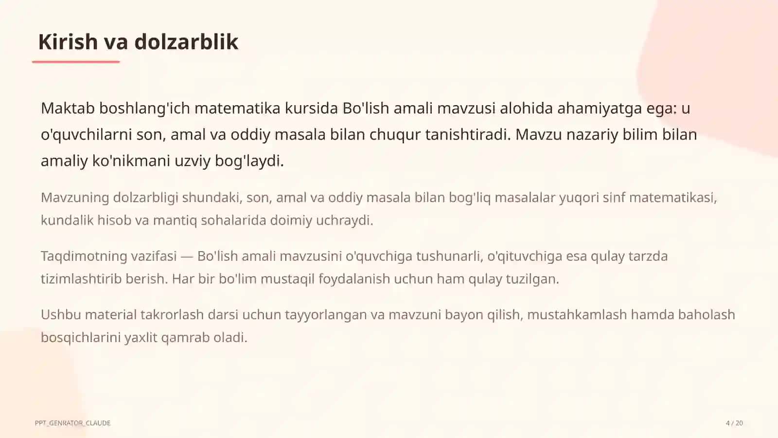 Bo'lish amali (2-sinf) 4