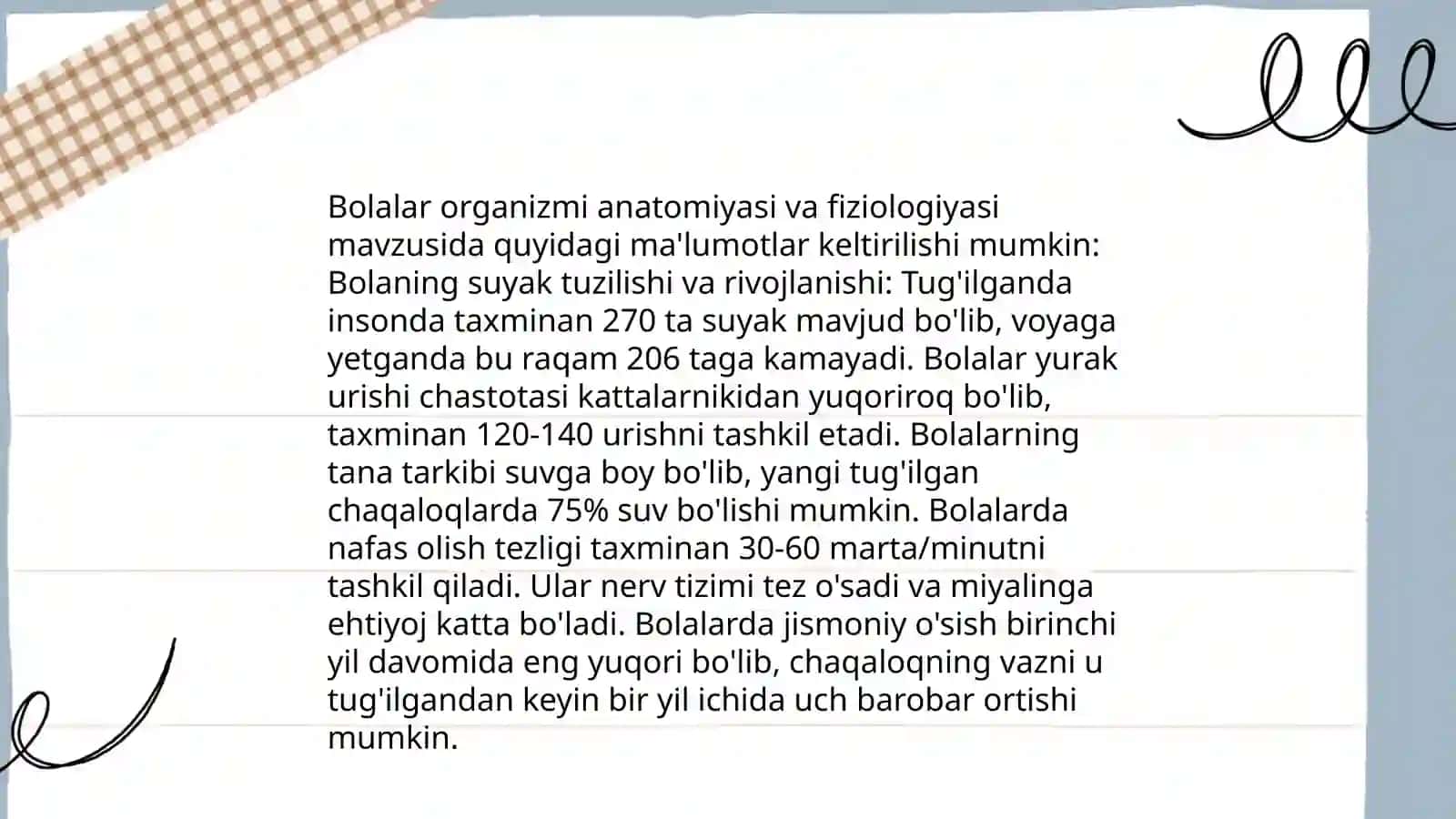 Yosh fiziologiyasining maqsadi vazifalari 4