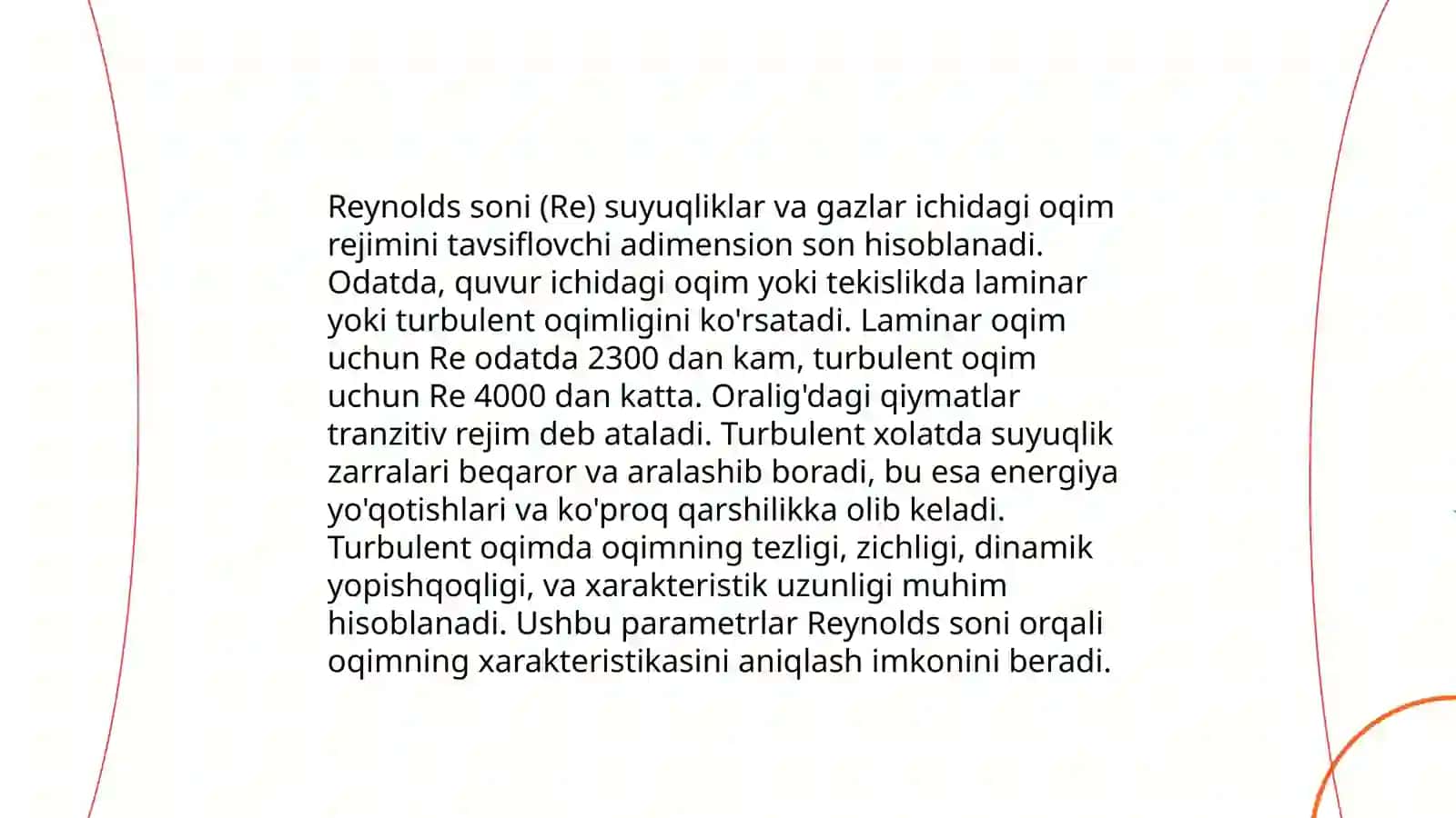 Turbulent harakat rejimi.Amaliy misollar 4