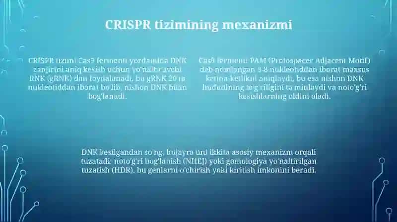 Genetik muhandislikda CRISPR texnologiyasi 4