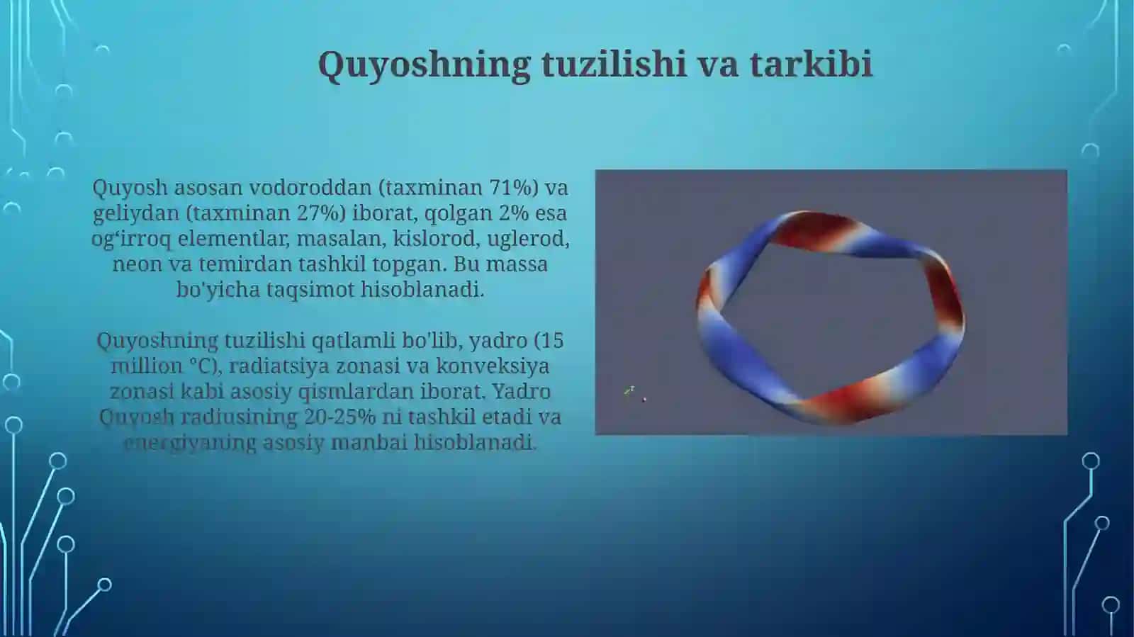 Quyoshning to’la energiyasi va termoyadro energiyasi 4
