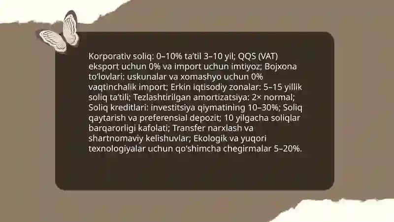 Faol investitsiya siyosati sharoitida sanoat korxonalariga xorijiy investitsiyalarni jalb etish yoʻnalishlari 4