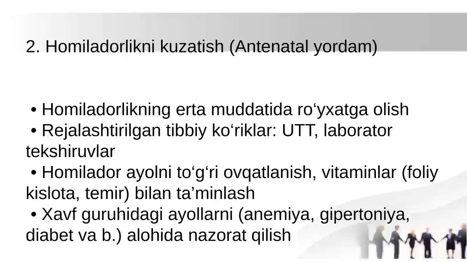 Onalarni muhofazalash Bolalarga davolash prafilaktika yordamini tashkil qilish 4