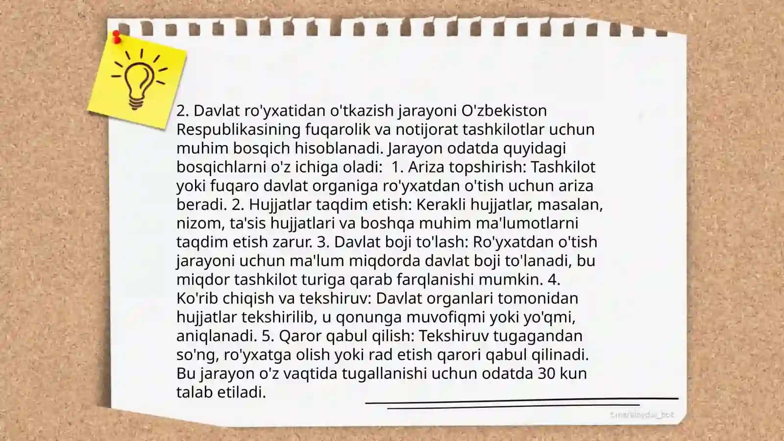 Tadbirkorlik subyektlarini davlat ro'yxatidan o'tkazish va soliq idoralarida hisobga olish tartibi 4