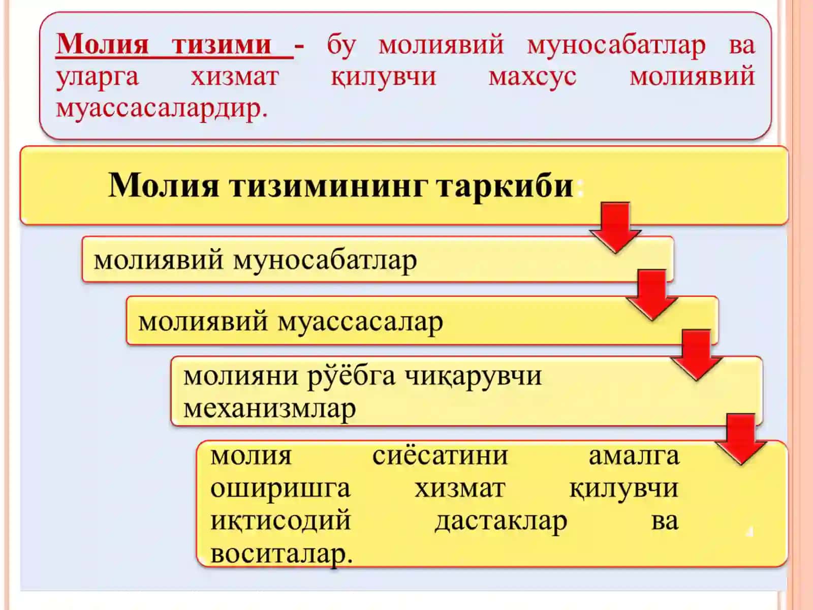 Moliya tizimi va moliyaviy siyosat 4