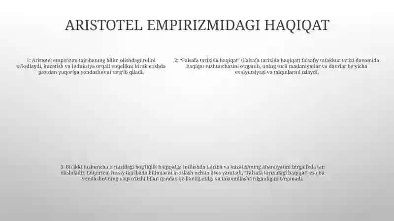 Falsafa Tarixida Haqiqat 4