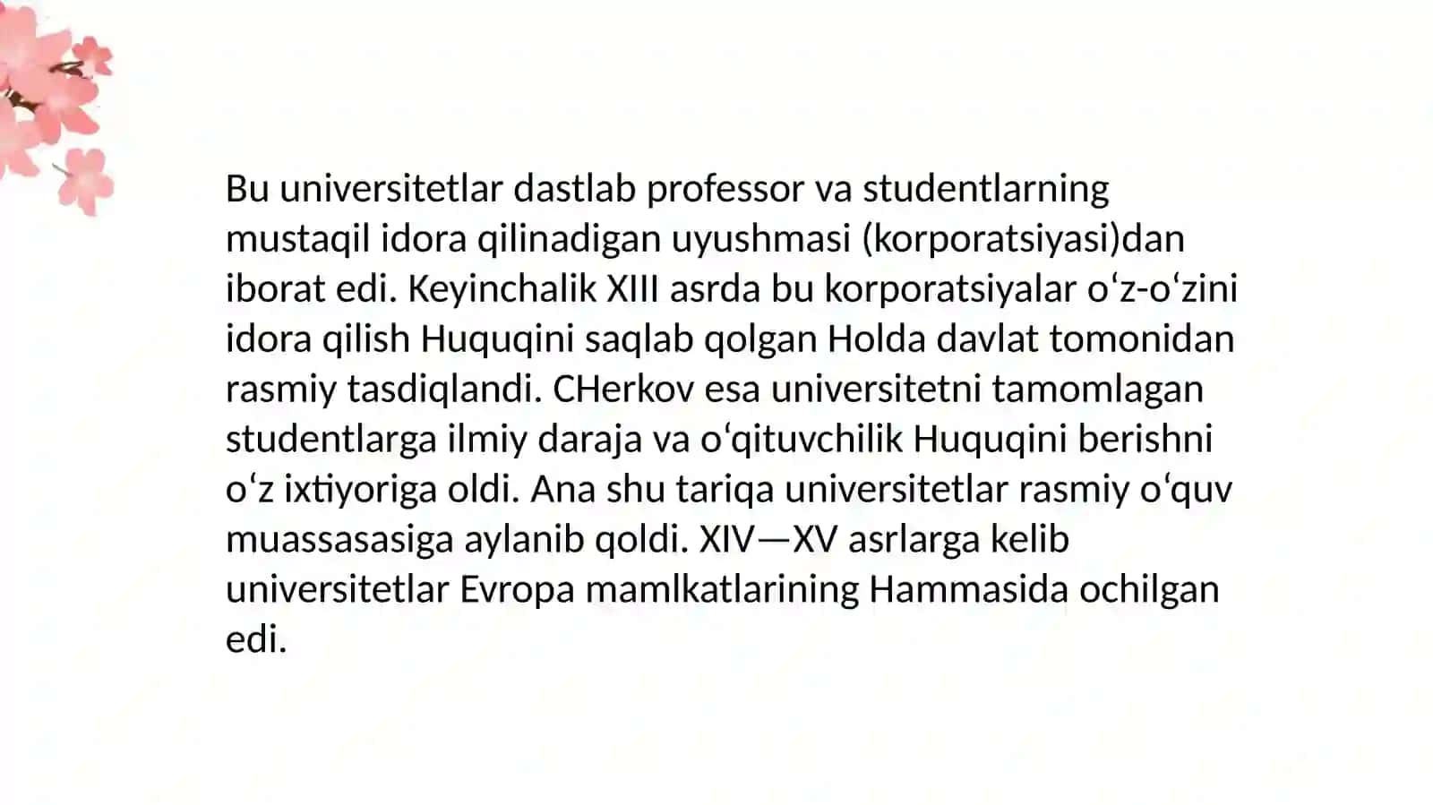 Nizomiynomidagi Toshkent davlat pedagogika universiteti tarix fakulteti 2-kurs ir tqita'lim yo'nalishi 201-guruh talabasi Nurmahmudova Husnoraning Jahon tarixi fanidan tayyorlagan mustaqilishi 4