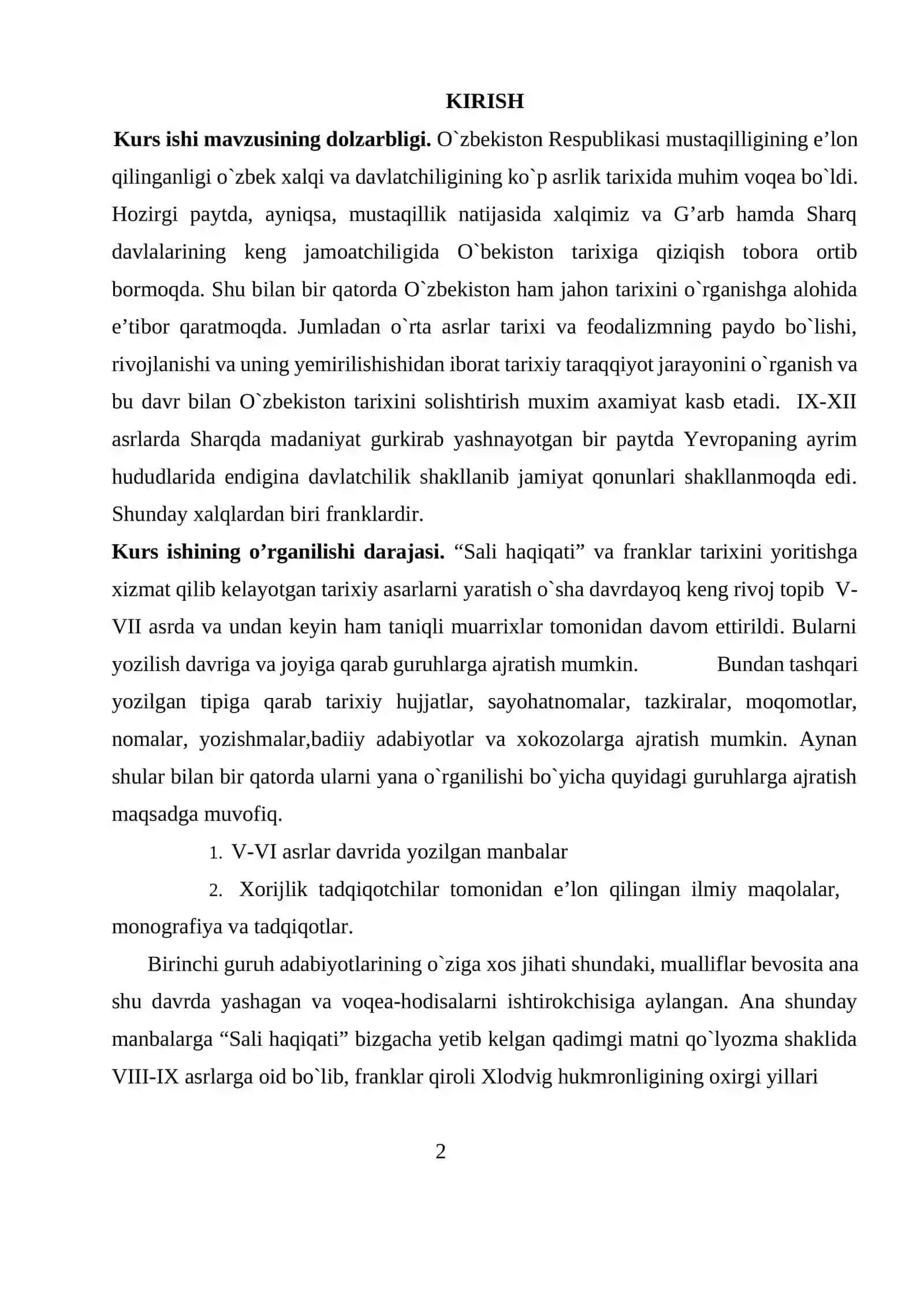 KURS ISHI "SALI HAQIQATI"GA KO‘RA FRANKLARDA IJTIMOIY MUNOSABATLAR 4