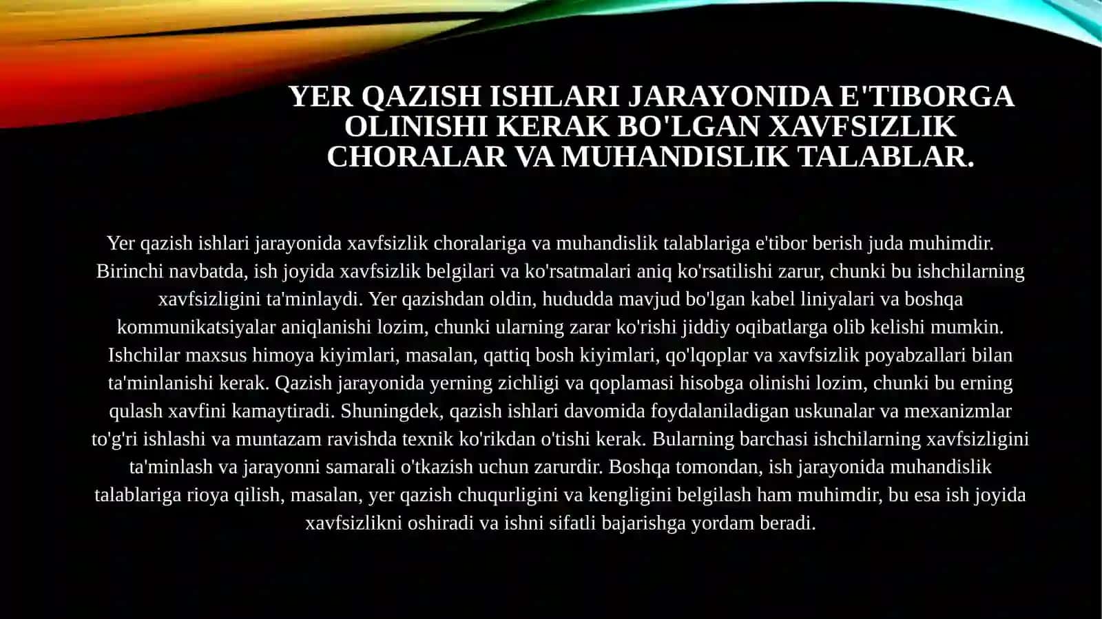 Kabel liniyalari, yer qazish ishlari. 4