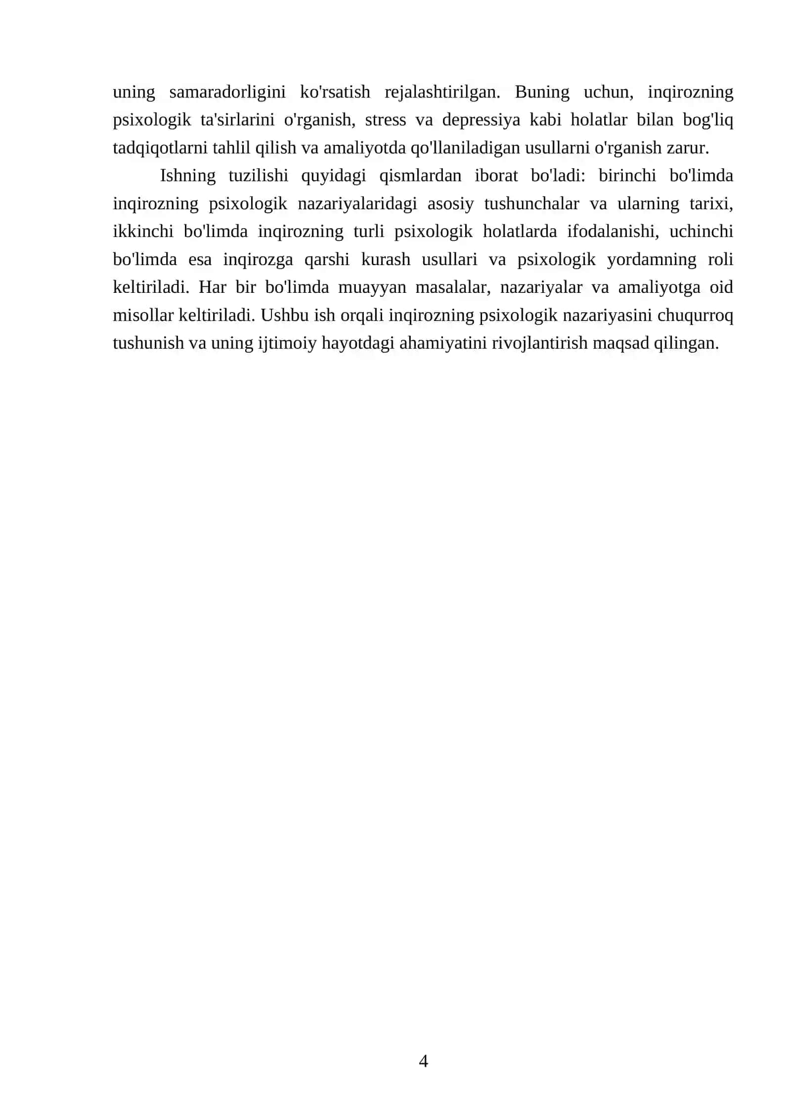 Inqirozning psixologik nazariyasida ifodalanishi 4
