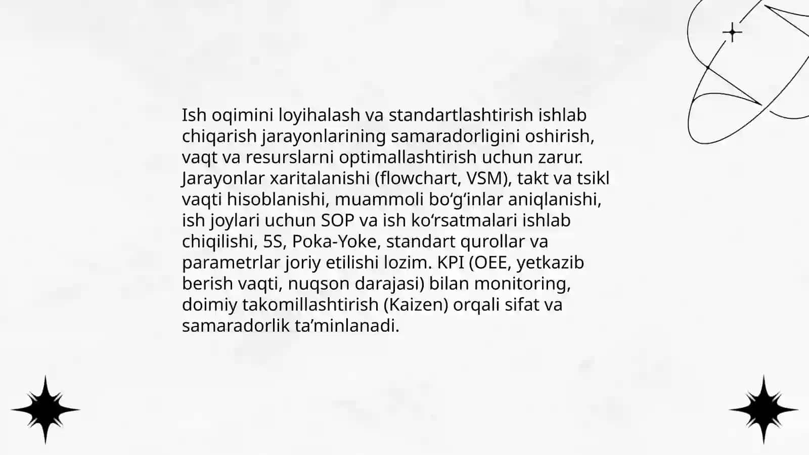Ishlab chiqarish jarayonini tashkil etish va boshqarish 4