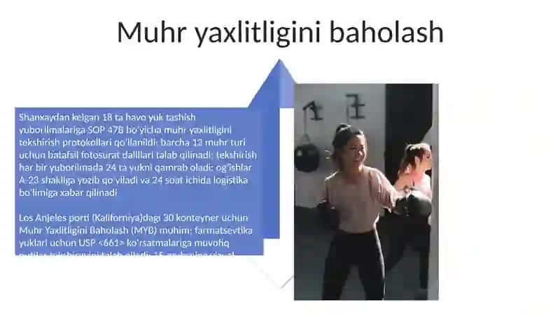 Boixona nazorati uchun talab gilinadigan 4