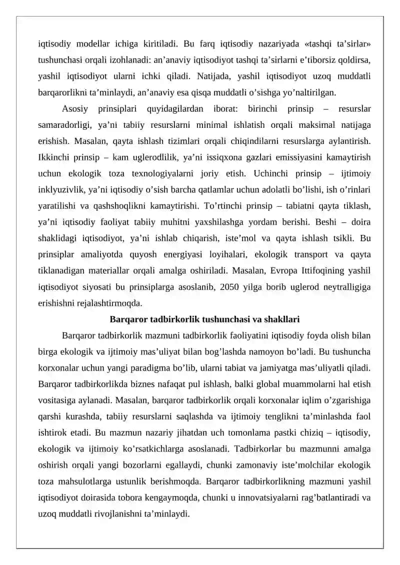 Yashil iqtisodiyotda barqaror tadbirkorlik 4
