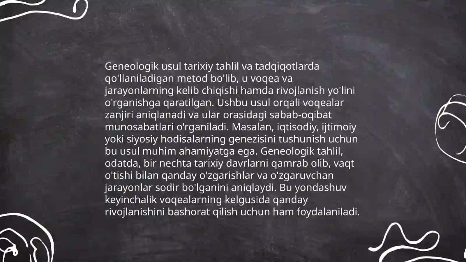 Odam genetikasi.Uni o'rganish usullari:Geneologik va egizaklar usuli 4