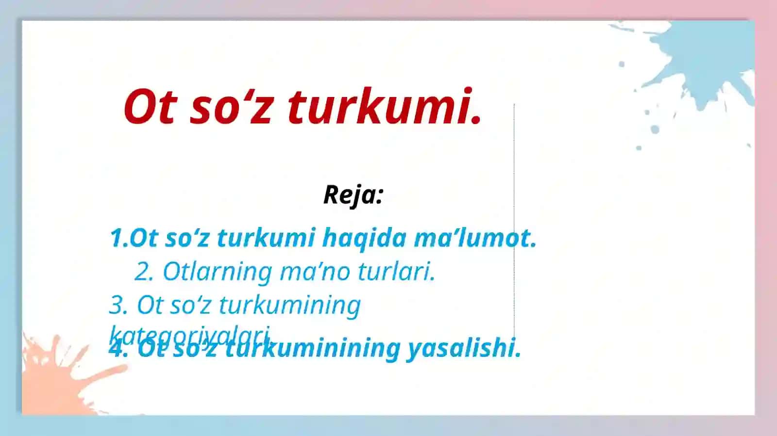 Maktabgacha va boshlang'ich ta'lim 6-BT-23 Tursunova Zarnigorning Ona tili -o'qish savodxonligi va uni o'qitish metodikasi fanidan taqdimoti 4