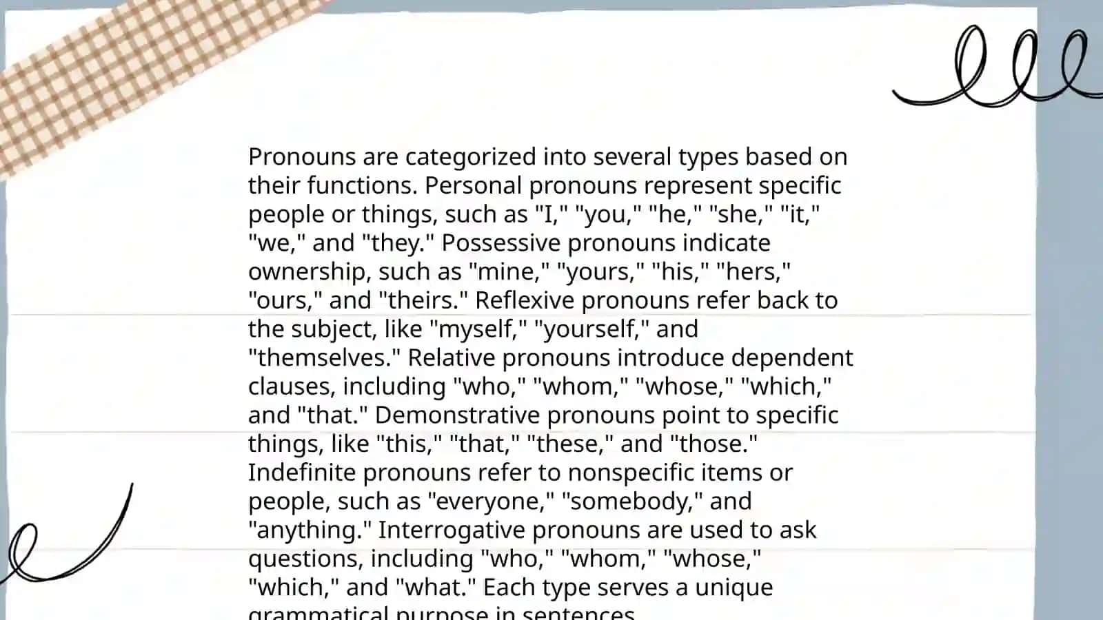 What is a pronoun 4