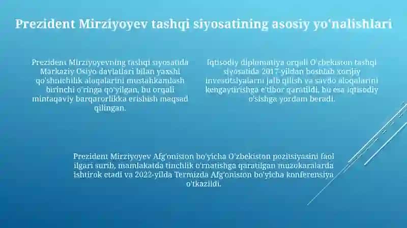 O'zbekistonning Markaziy Osiyo xavfsizligidagi o'rni 4