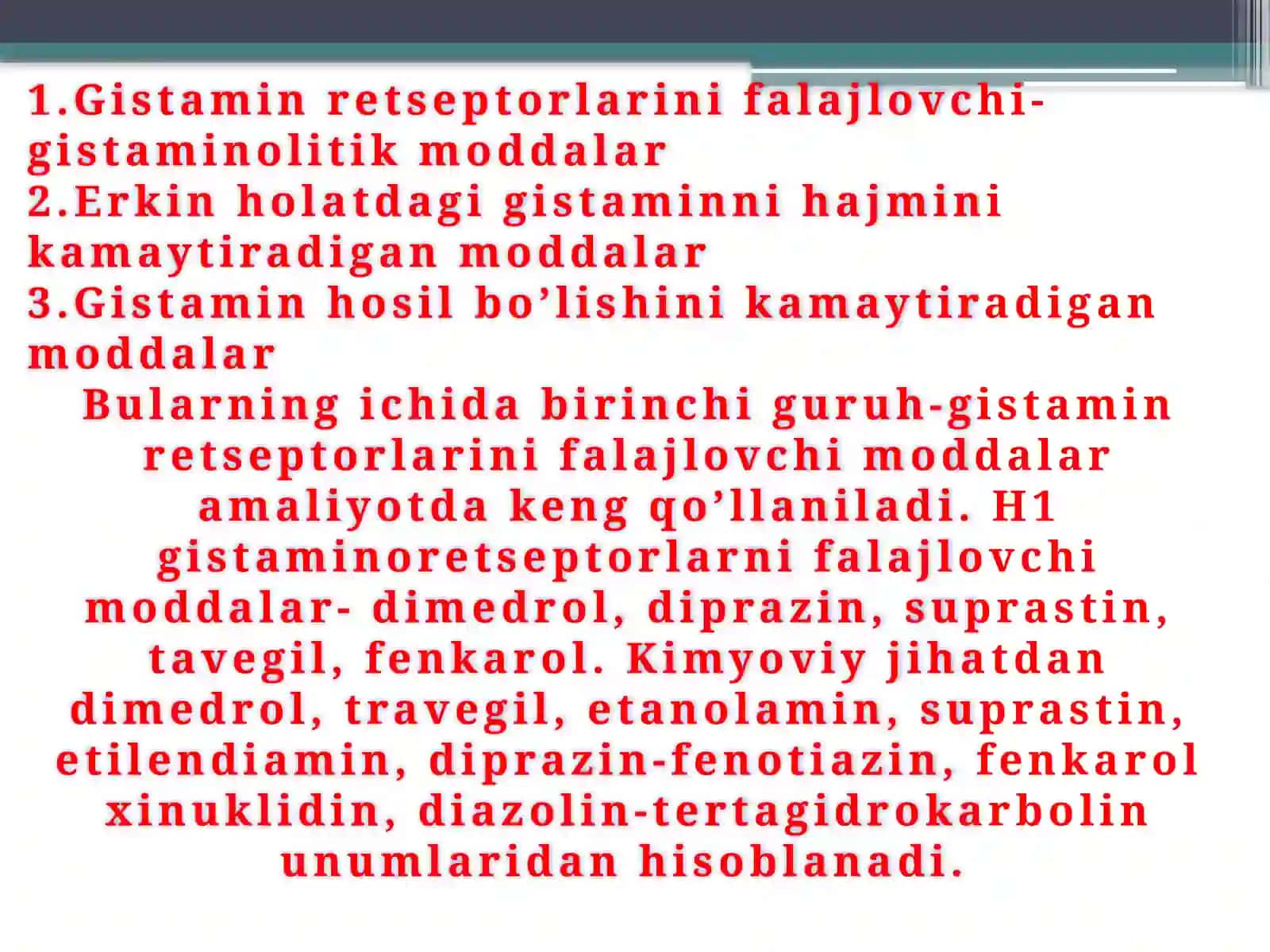 Bolalarda allergik kasalliklar farmakologiyasi 4