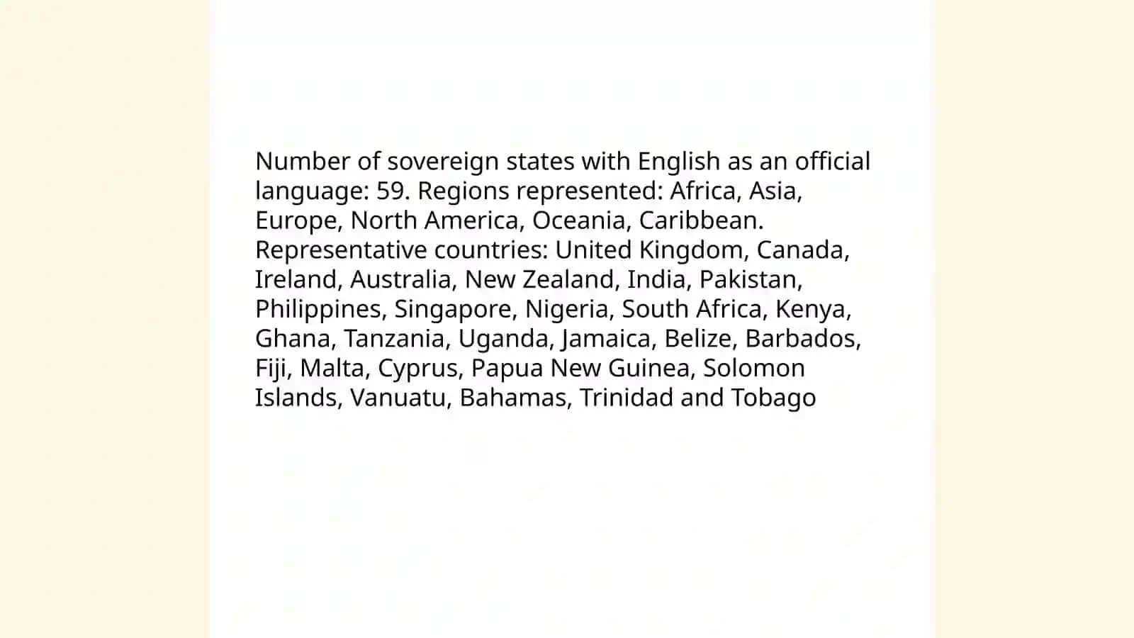 English speaking countries 4