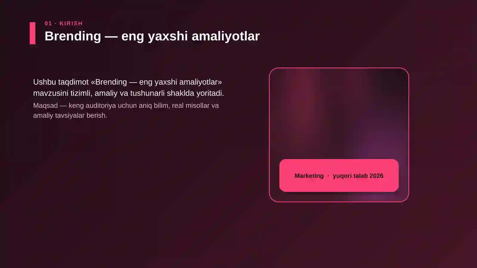 Brending — eng yaxshi amaliyotlar 4