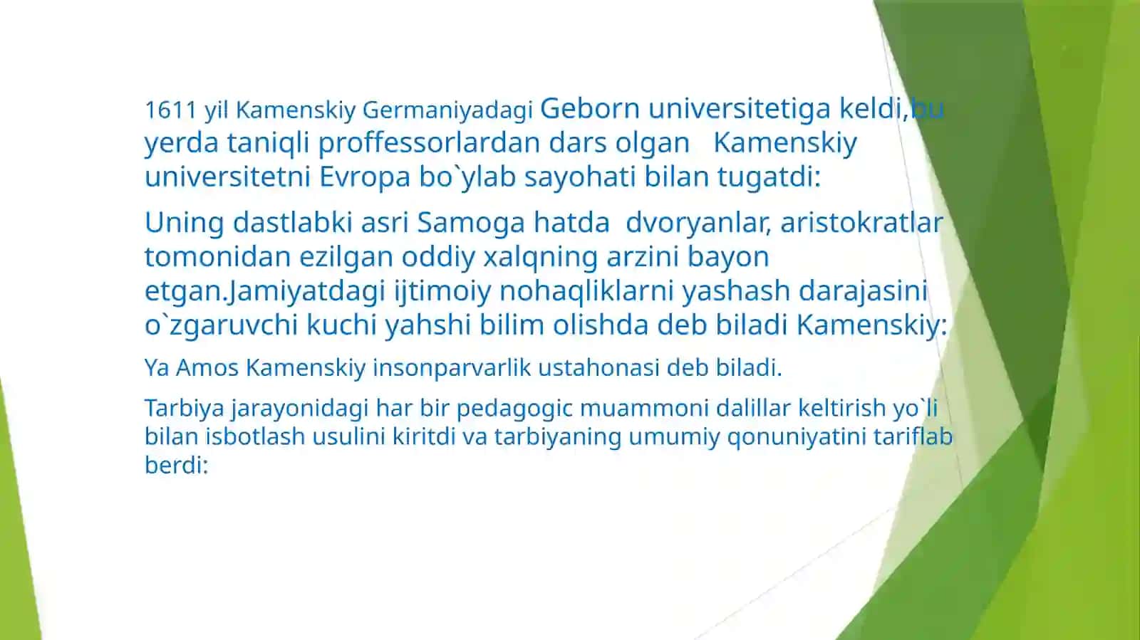 YaAmos Kamenskiyning pedagogic nazariyasi 4