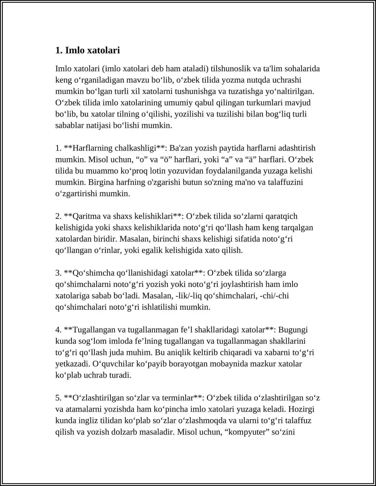 PESHLAVHALARDAN XATOLAR TOPISH 4