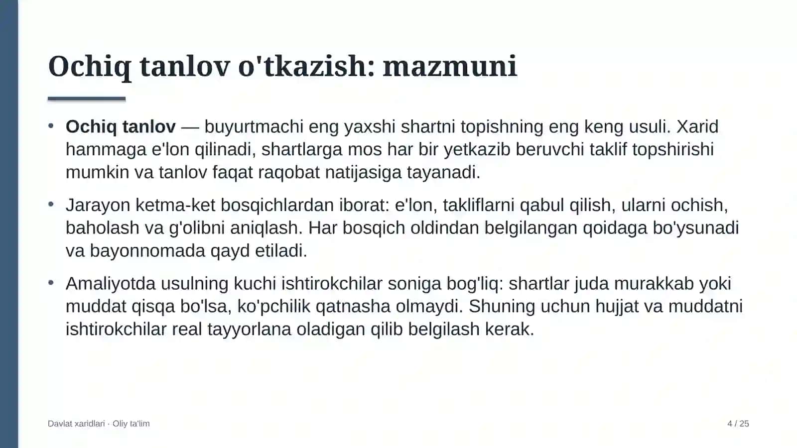 Yo'l harakati xavfsizligi xizmatida ochiq tanlov o'tkazish 4