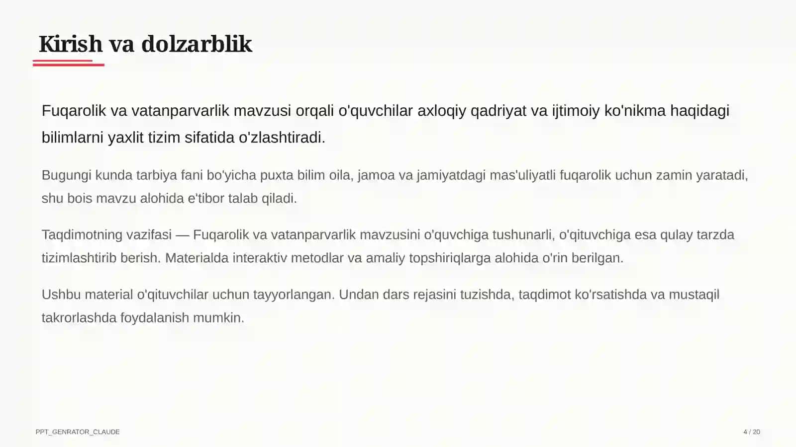 Fuqarolik va vatanparvarlik (8-sinf) 4