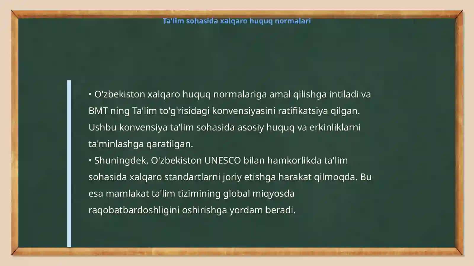 Ta’lim tizimining huquqiy-me’yoriy asoslari 4