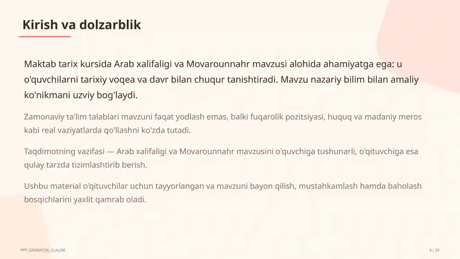 Arab xalifaligi va Movarounnahr (7-sinf) 4