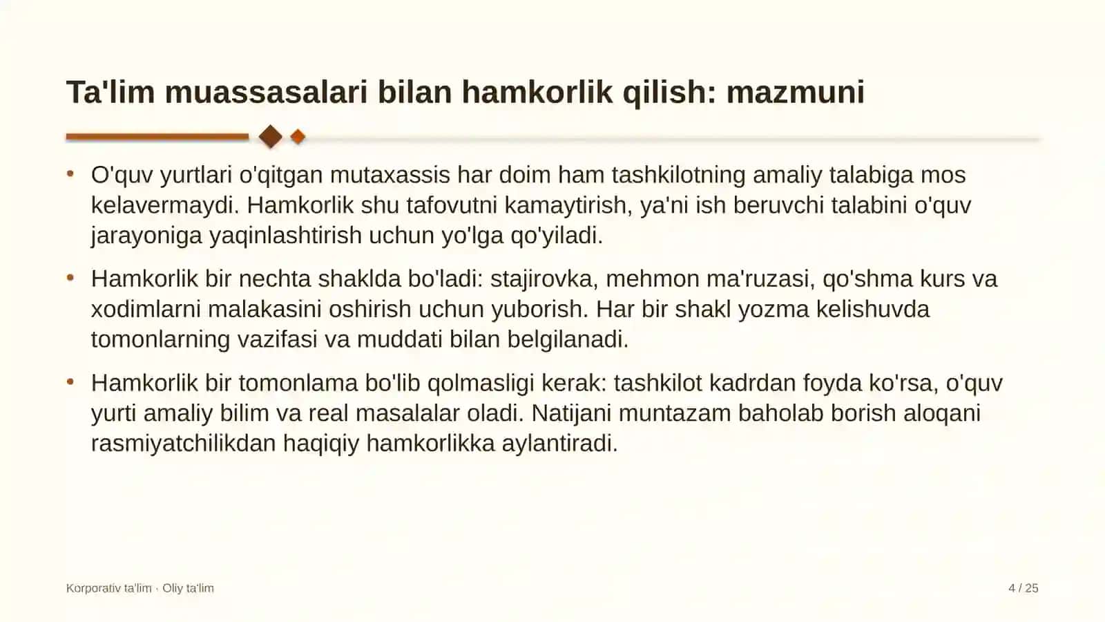 Daryo transportida ta'lim muassasalari bilan hamkorlik qilish 4