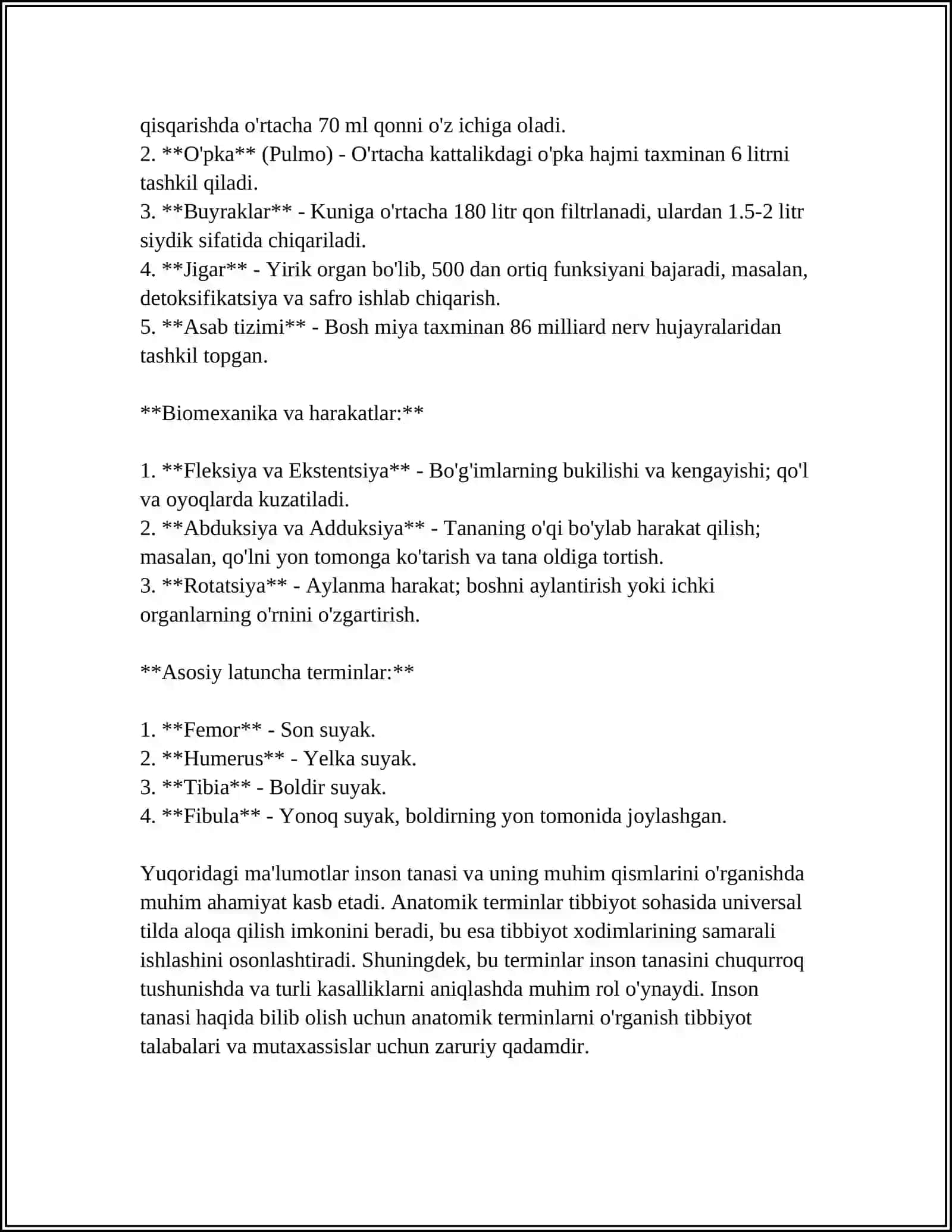 KLINIK TERMINLARGA OID TEST TOPSHIRIQLARI 4
