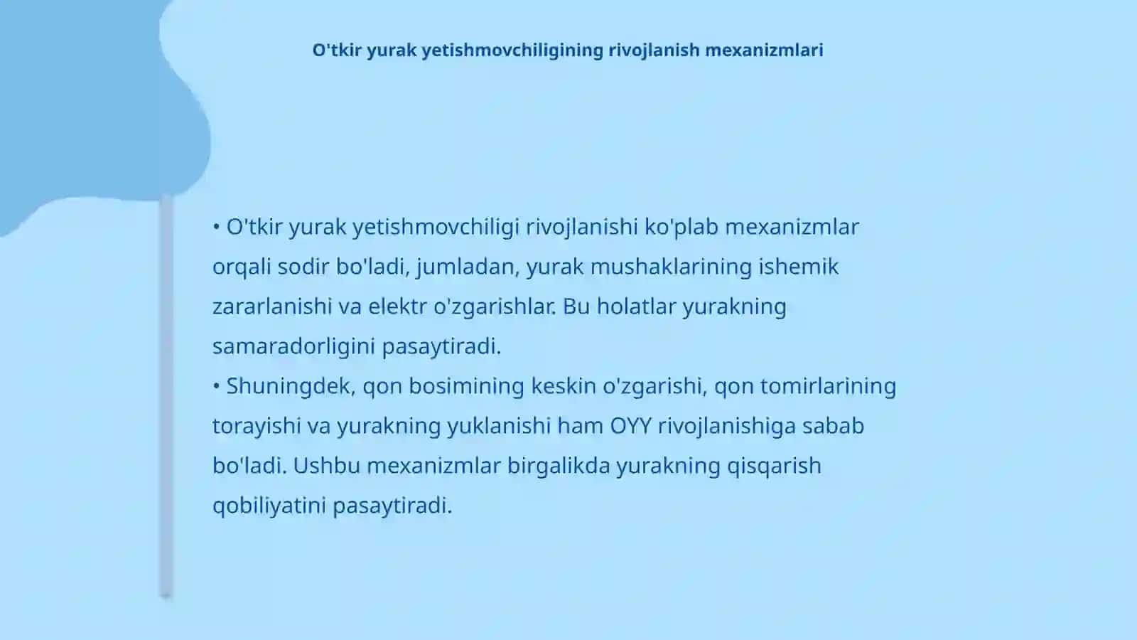 Ichki kasalliklar - O'tkir yurak yetishmovchiligi 4