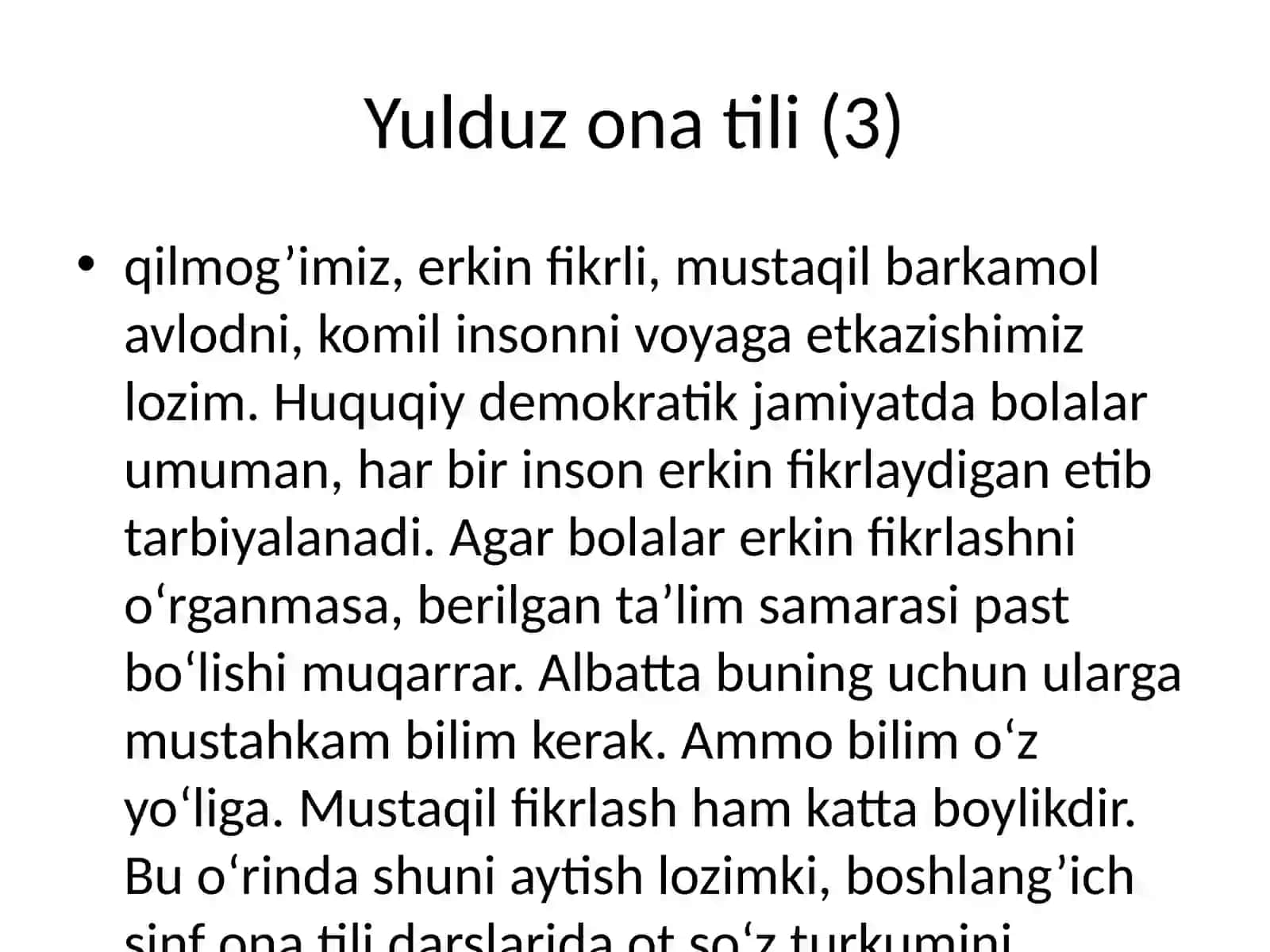 1-2-sinflarda Ot so’z turkumini o’rganish 4