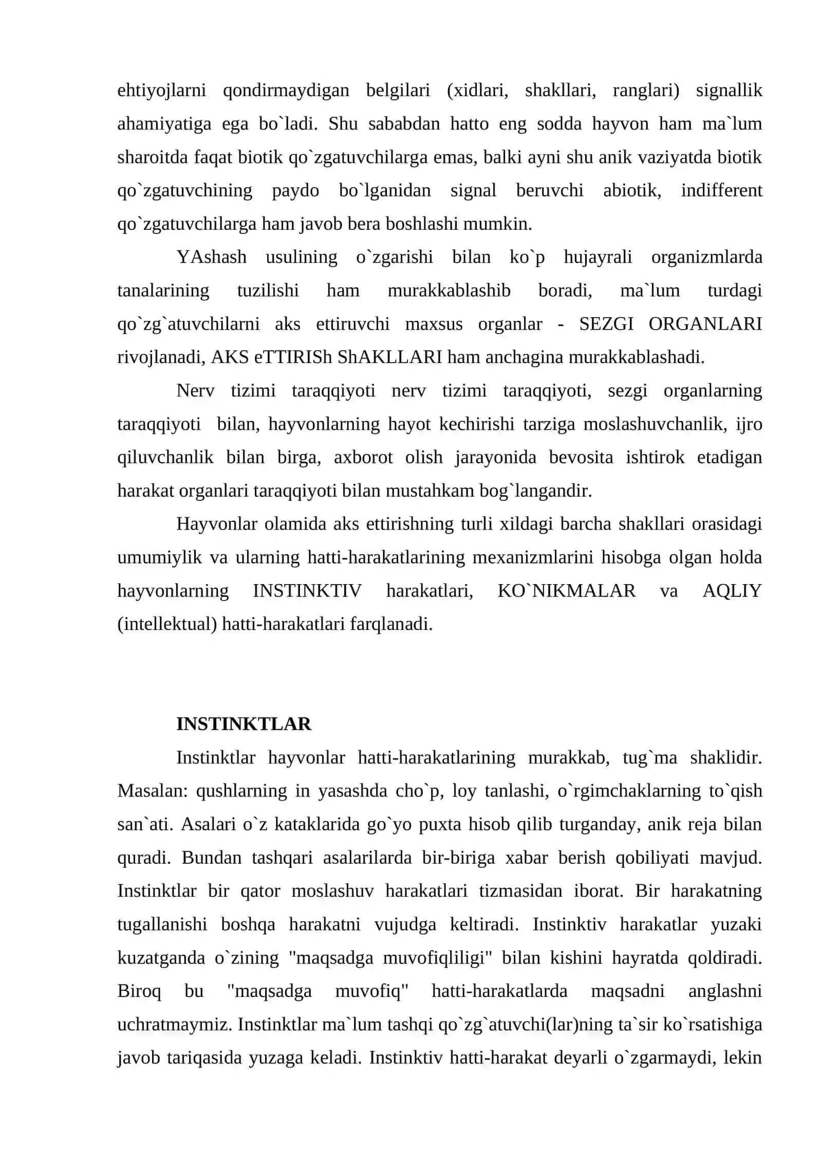 Psixika va ongning evolyutsion taraqqiyoti 4