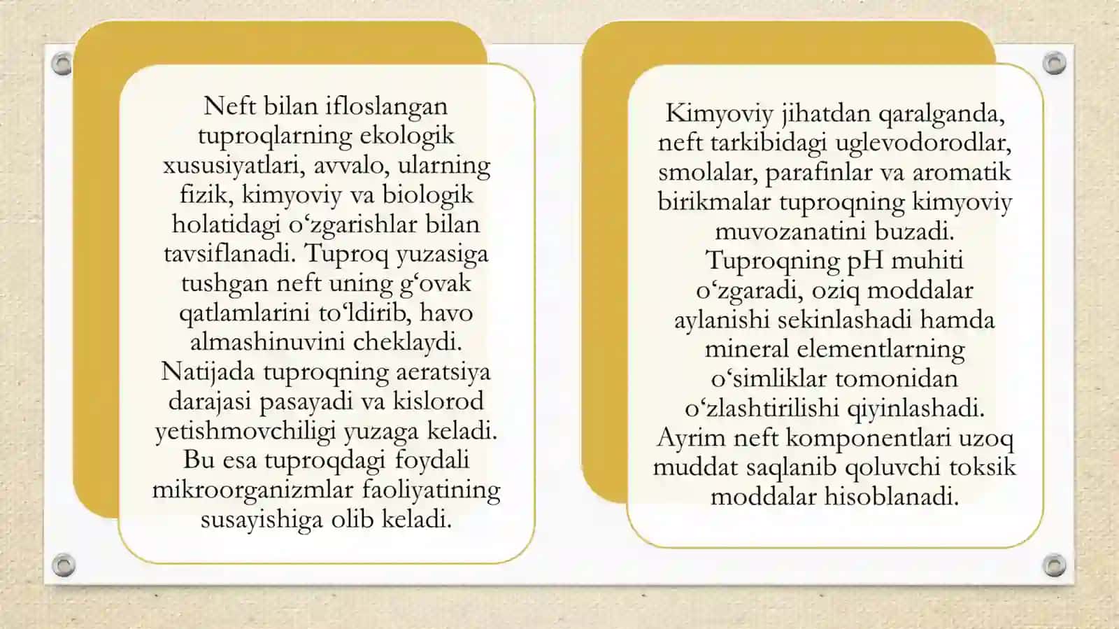 Neft va neft mahsulotlari bilan ifloslangan tuproqlarni bioremediatsiya qilish 4