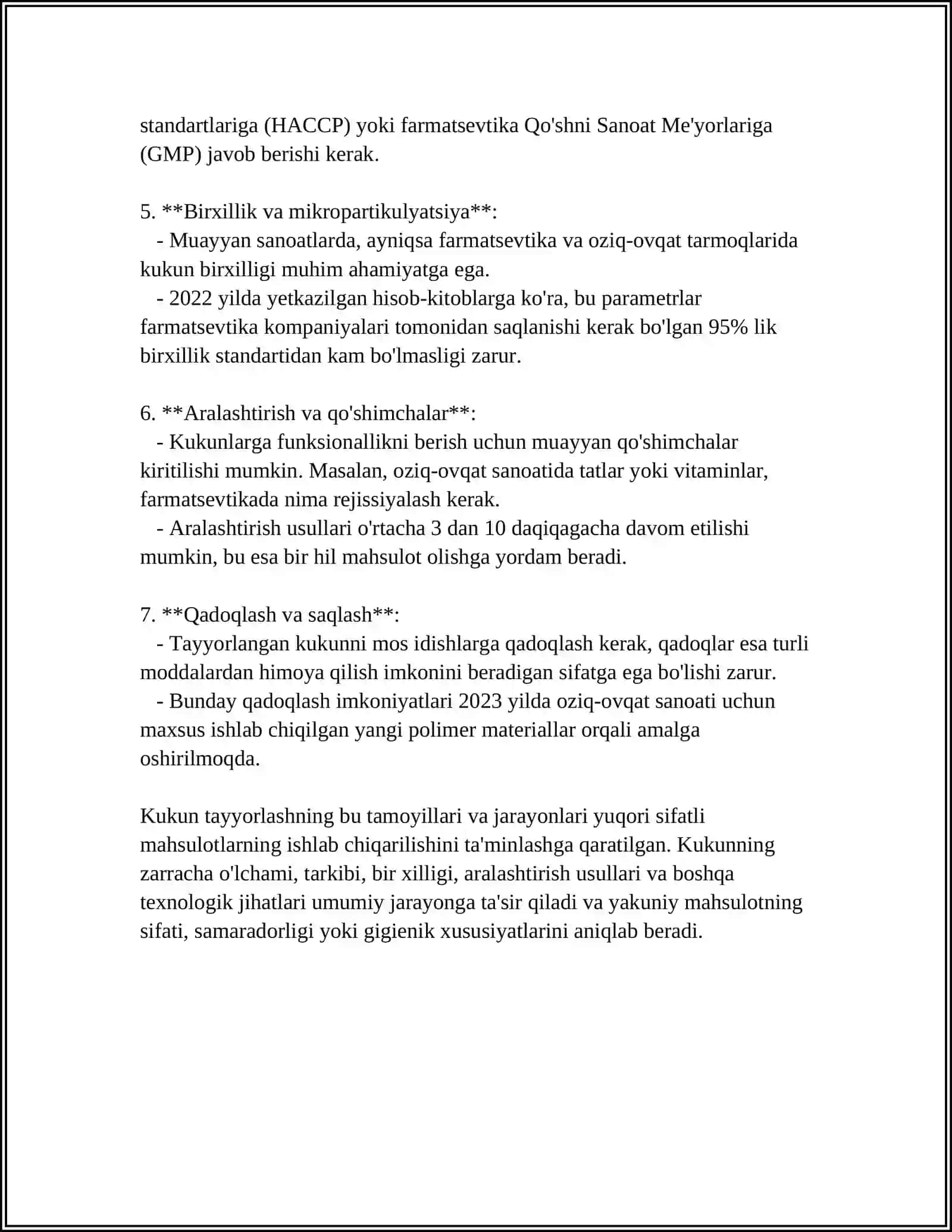 DORIXONA SHAROITIDA KUKUNLAR TAYYORLASHNING ALOHIDA HOLLERING 4