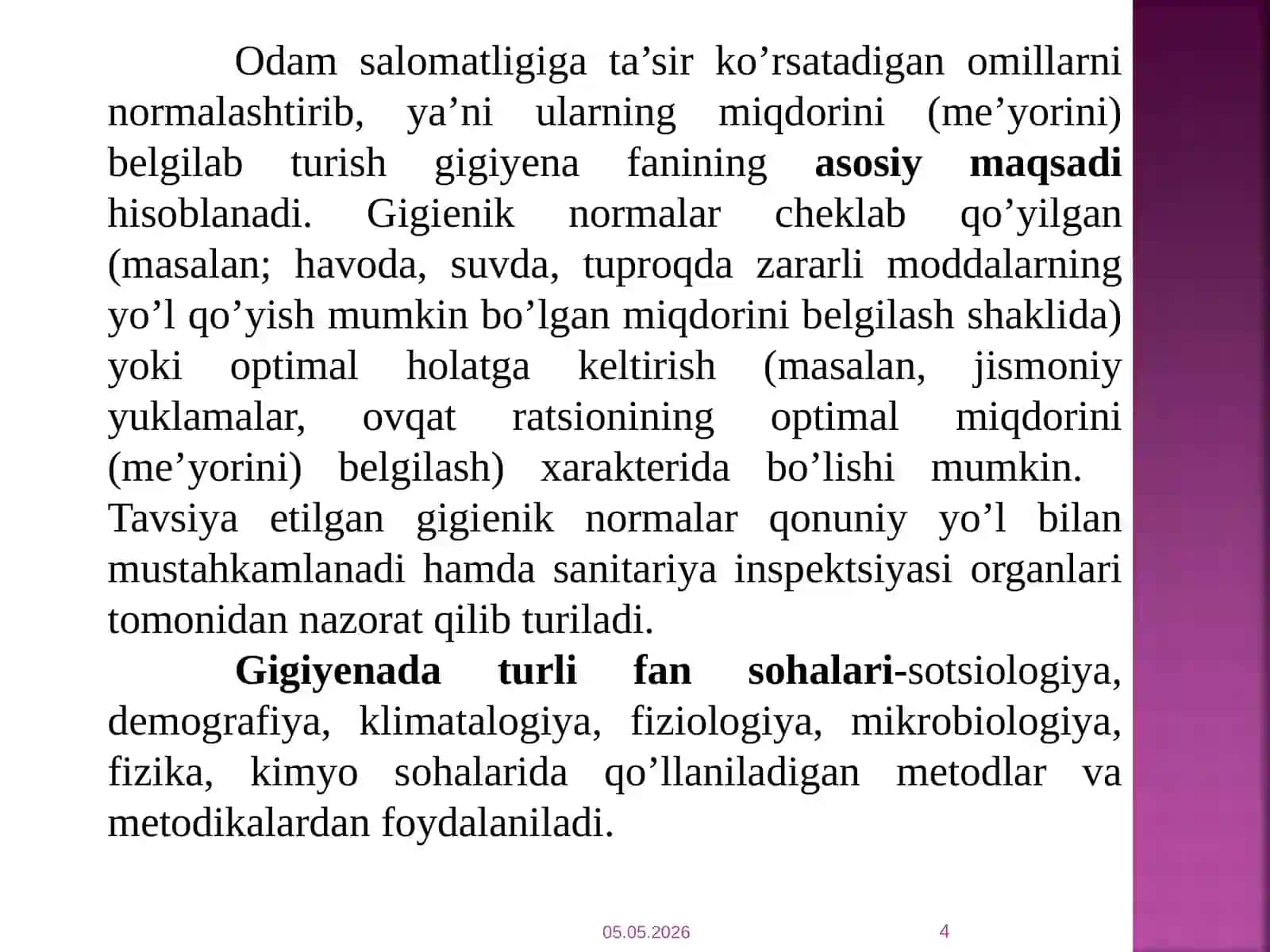 jismoniytarbiyamashg'ulotlaridasanitargigeniksharoitlargavabolalarnikiyimlarigaquyiladigantalablar 4